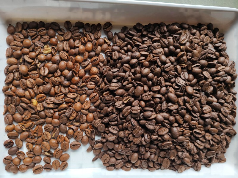 Super mini roasted coffee bean color sorting machine