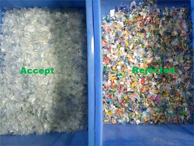 Plastic color sorter machine used for sorting pet flakes
