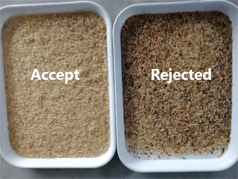 Rice color sorter in customer site