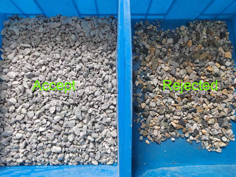High precision and efficiency wet ore color sorter