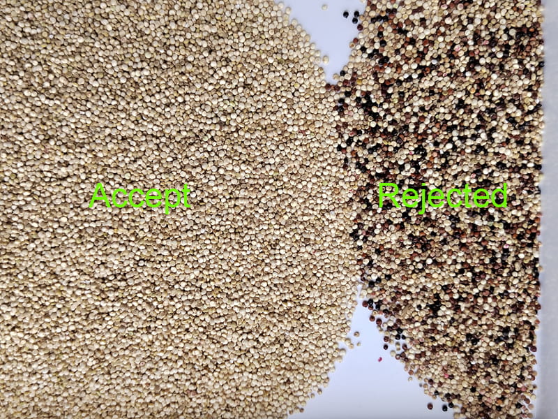 High sorting precision quinoa color sorter